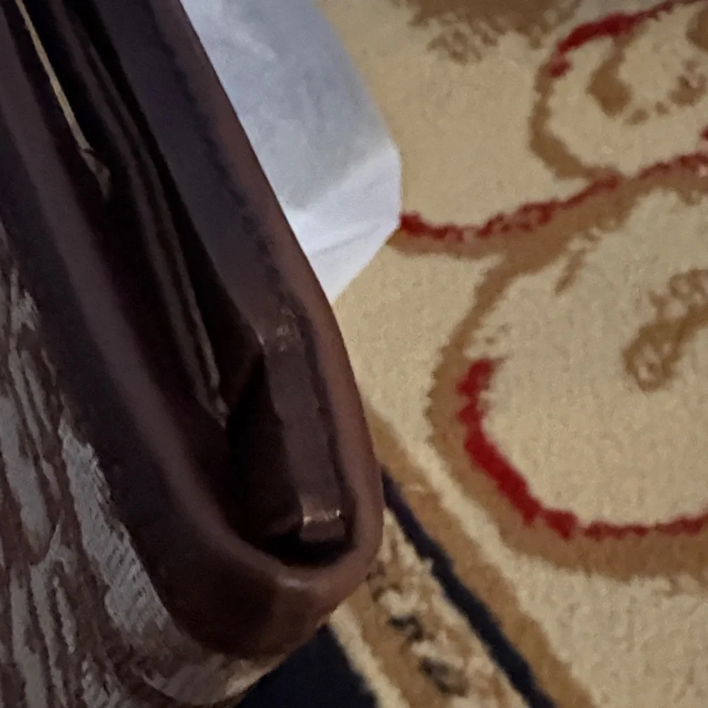 Brown and‎ Tan Patterned Dior trotter wallet